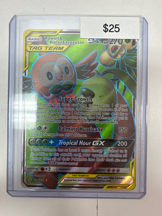 Pokemon Rowlet & Alolan Exeggutor 214/236