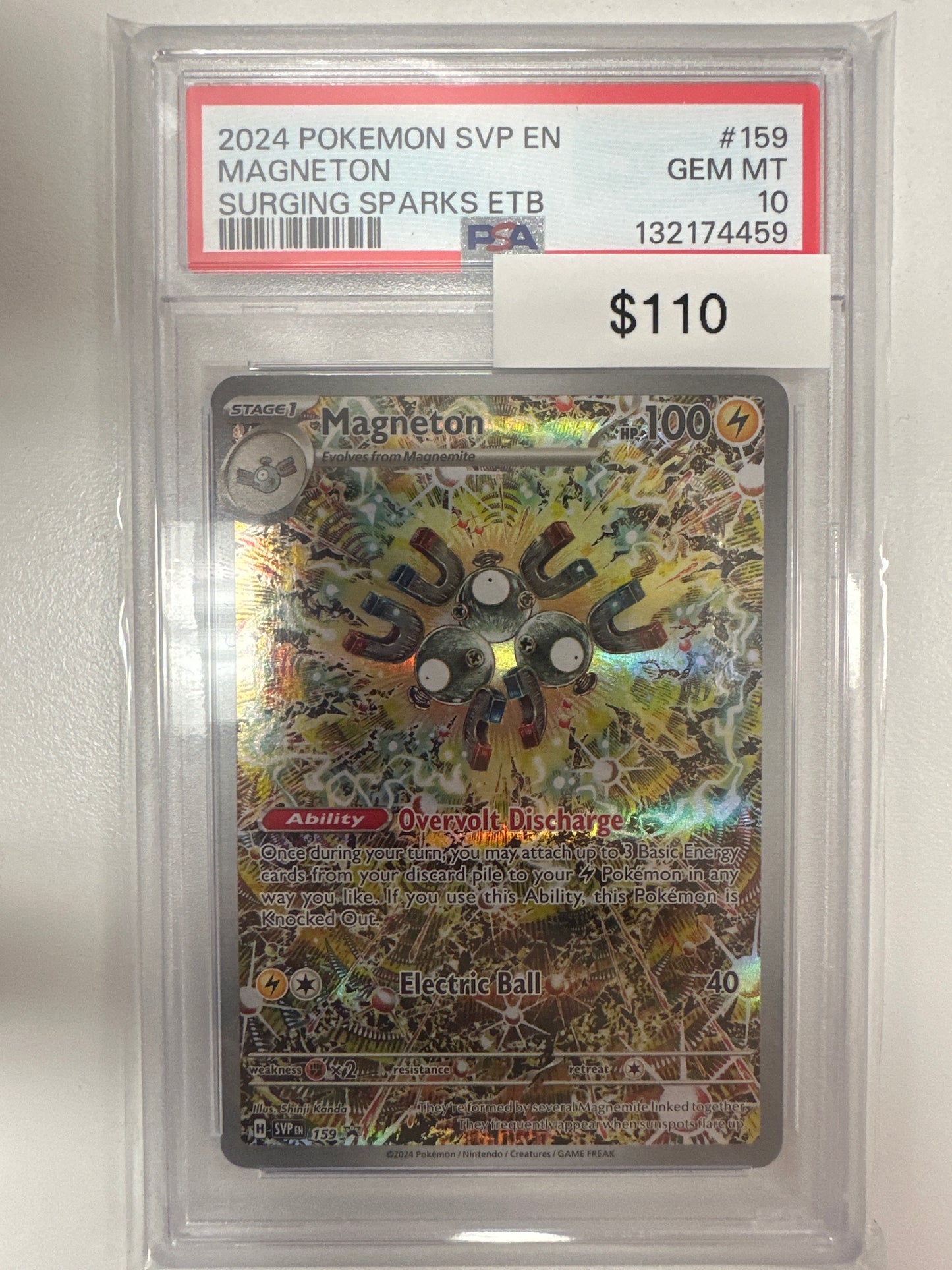 Pokemon Magneton 159 PSA 10