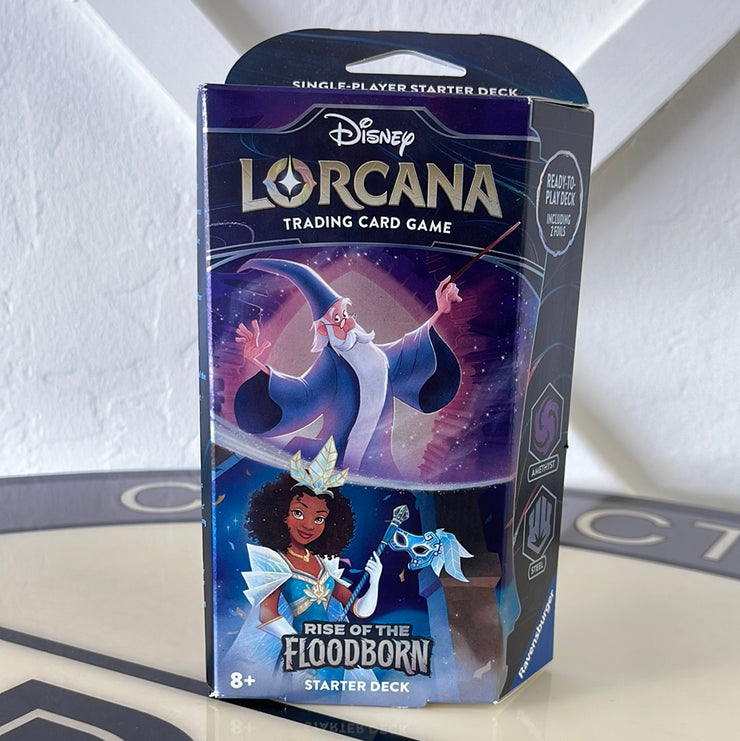 Disney Lorcana Rise of the Floodborn Starter Deck Amethyst/Steel