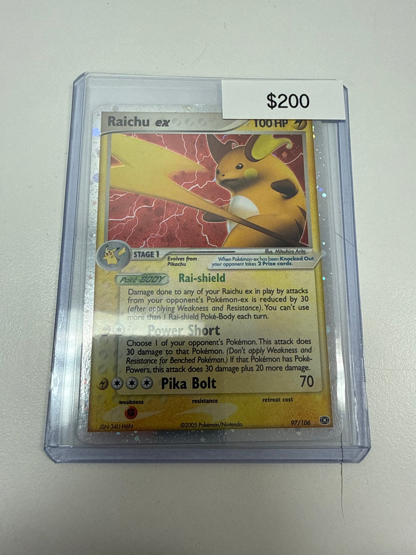 Pokemon Raichu Ex #97/106