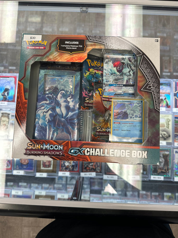 Pokémon Sun & Moon Burning Shadows GX Challenge Box