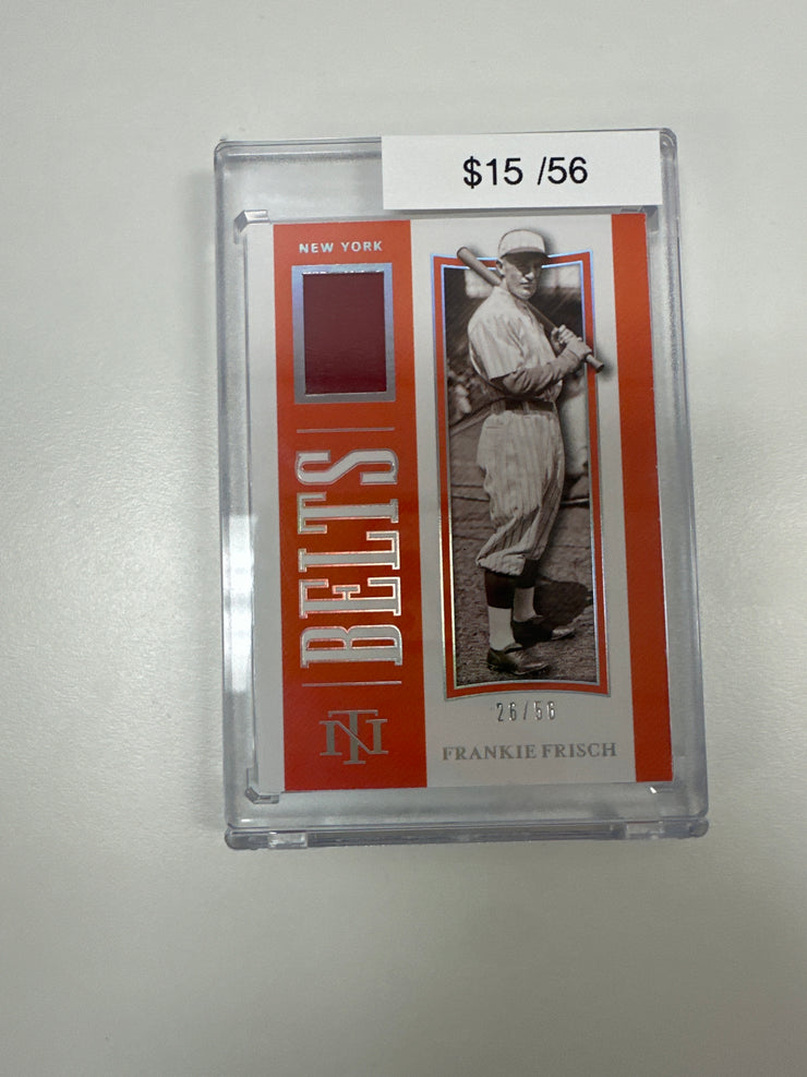 2021 National Treasures Frankie Frisch Patch /56 B-FF