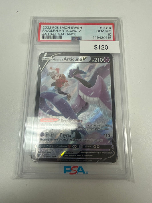 Pokemon Galarian Articuno V PSA 10