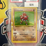 Pokemon Base Set Shadowless Hitmonchan Holo 7/102 PSA 6