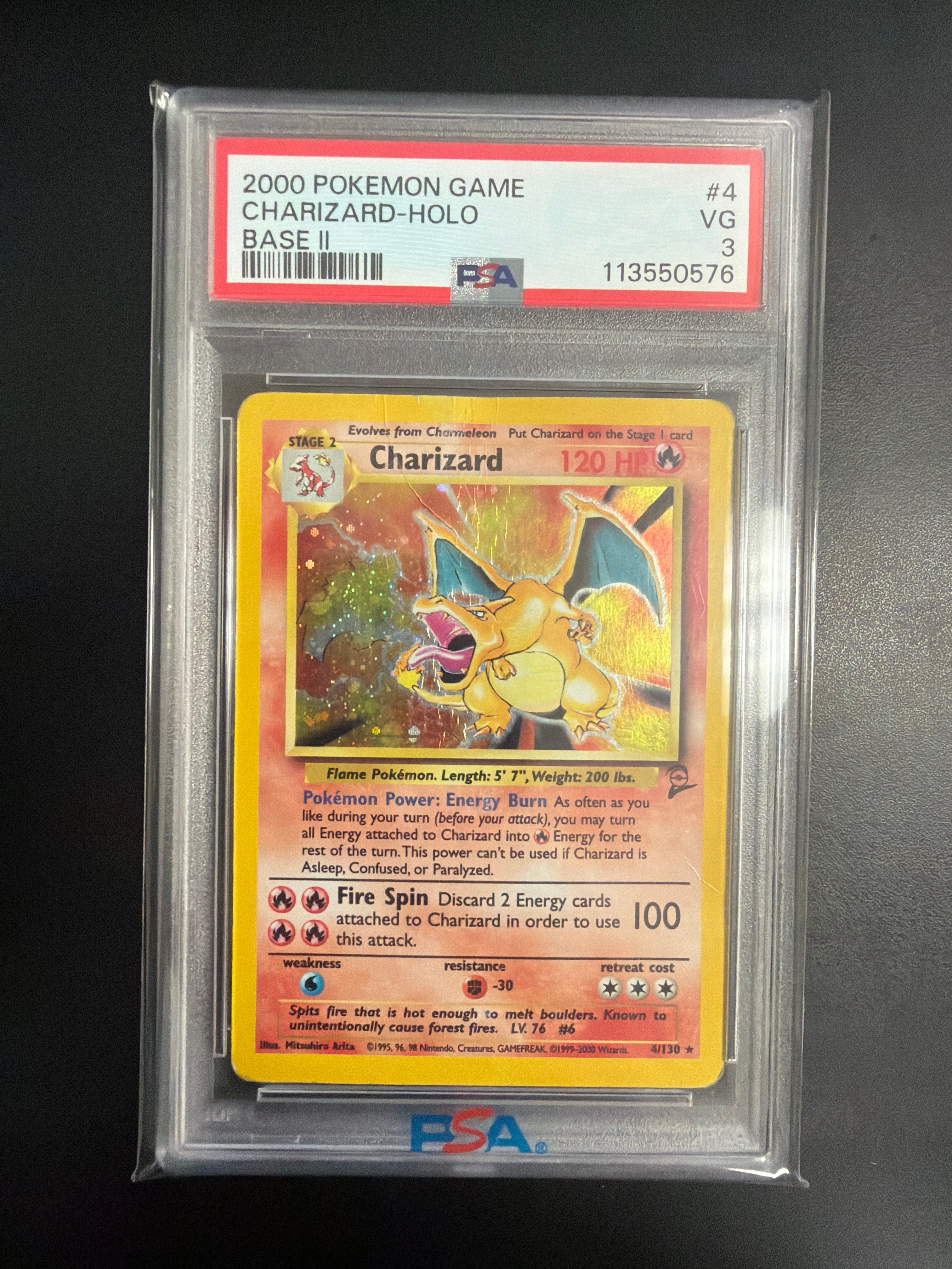 Pokemon Base Set 2 Charizard #4 PSA 3 – Grail Collectibles AZ