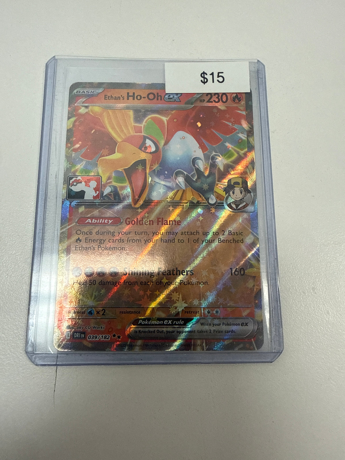 Pokemon Ethan’s Ho-Oh Ex Prize Packs #039/182