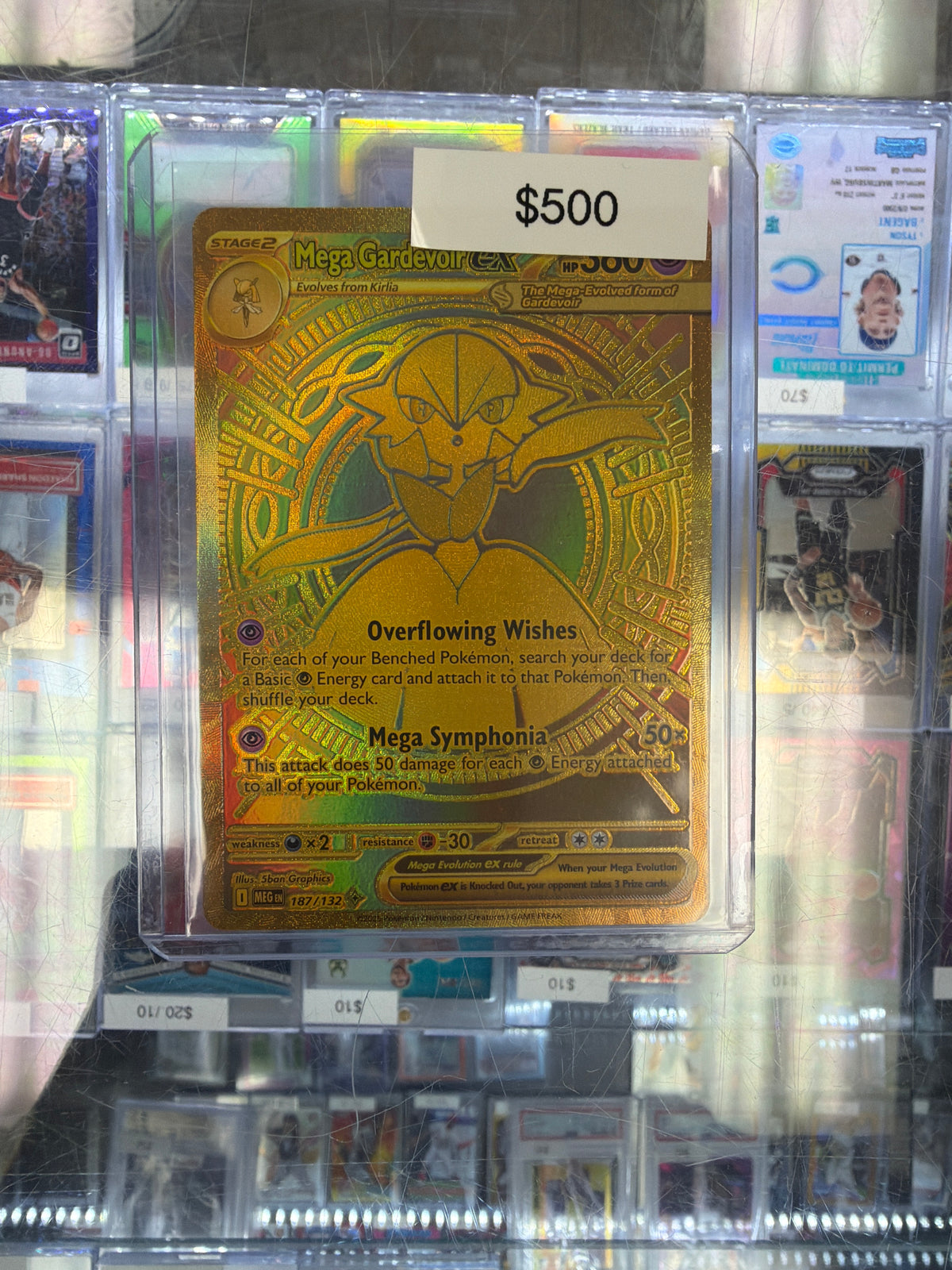 Pokemon Mega Evolutions Mega Gardevoir EX Gold 187/132