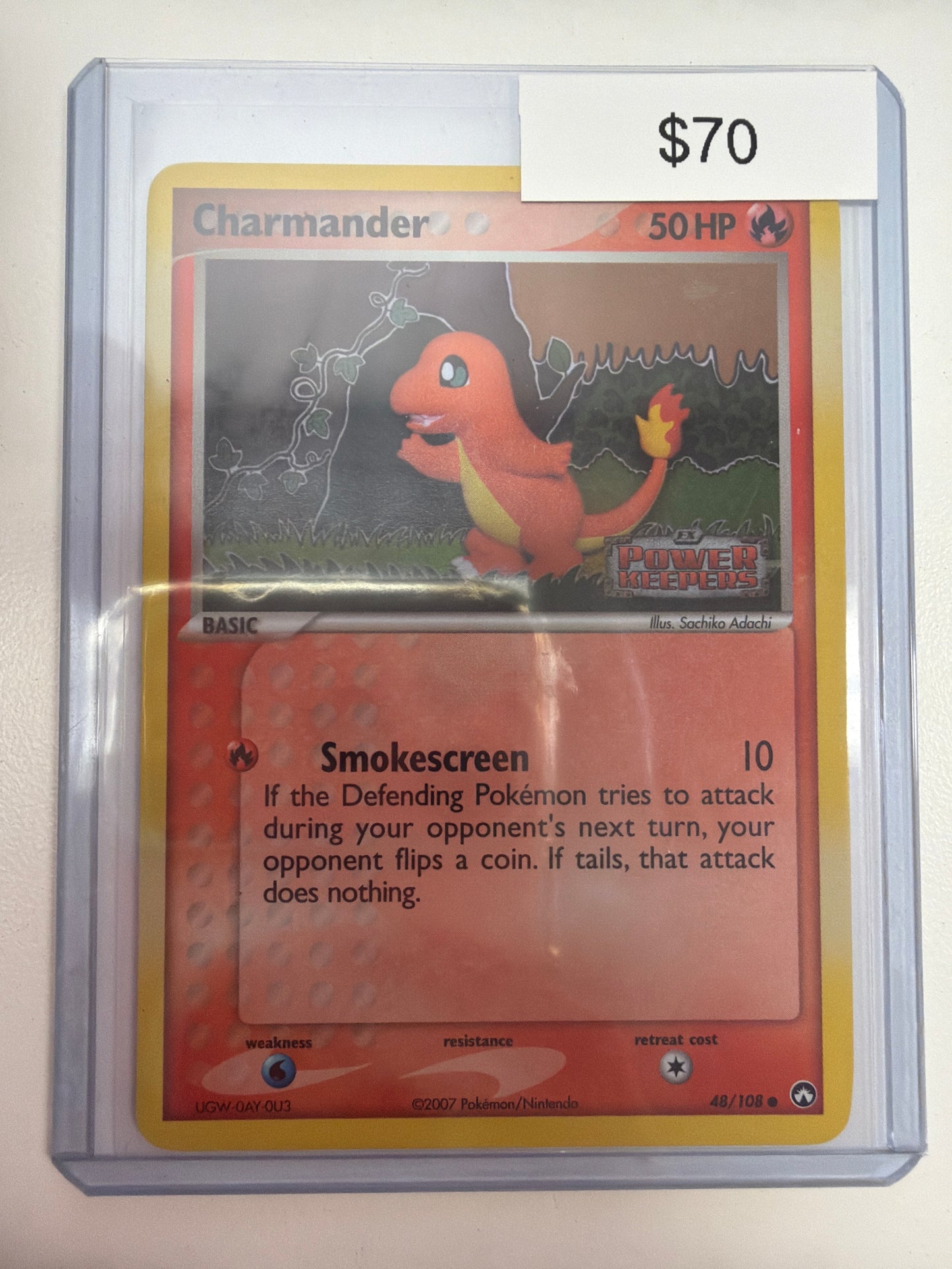 Pokemon Charmander Reverse Stamp 48/108