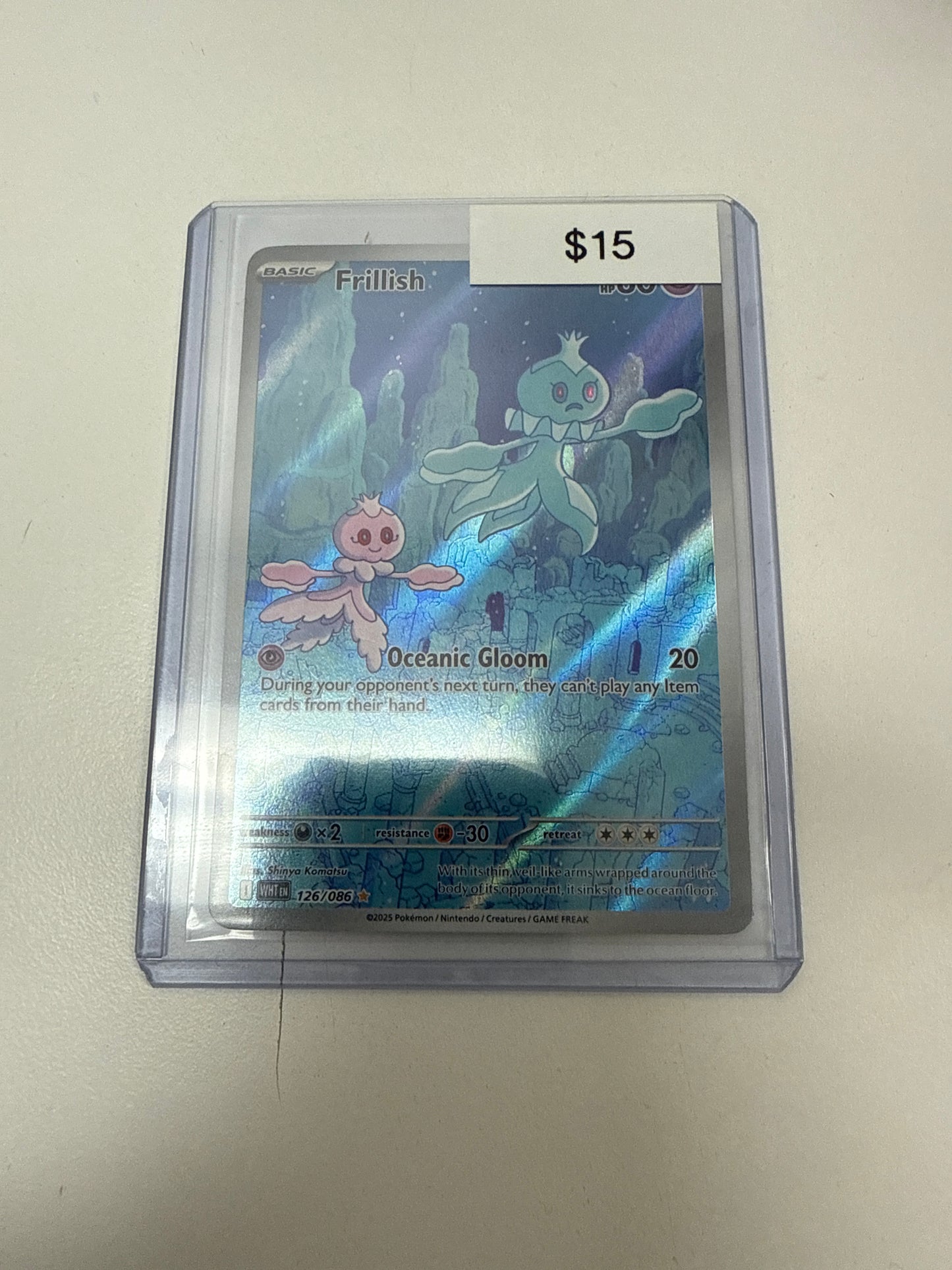 Pokemon White Flare Frillish #126/086