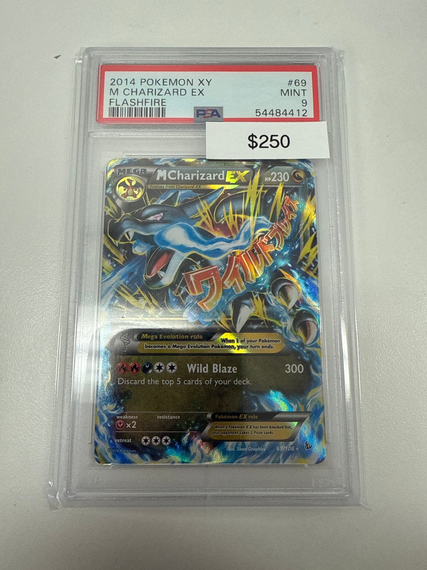 Pokemon Flashfire M Charizard Ex #69/106 PSA 9
