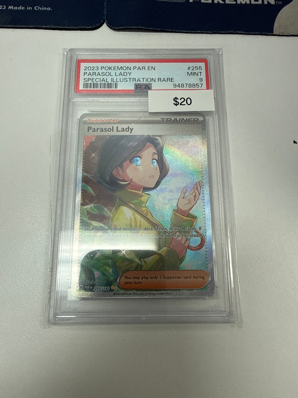 Pokemon Parasol Lady #255/182 PSA 9