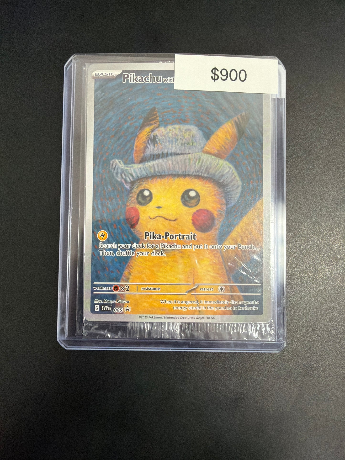 Pokemon Pikachu With Grey Felt Hat Sealed 085