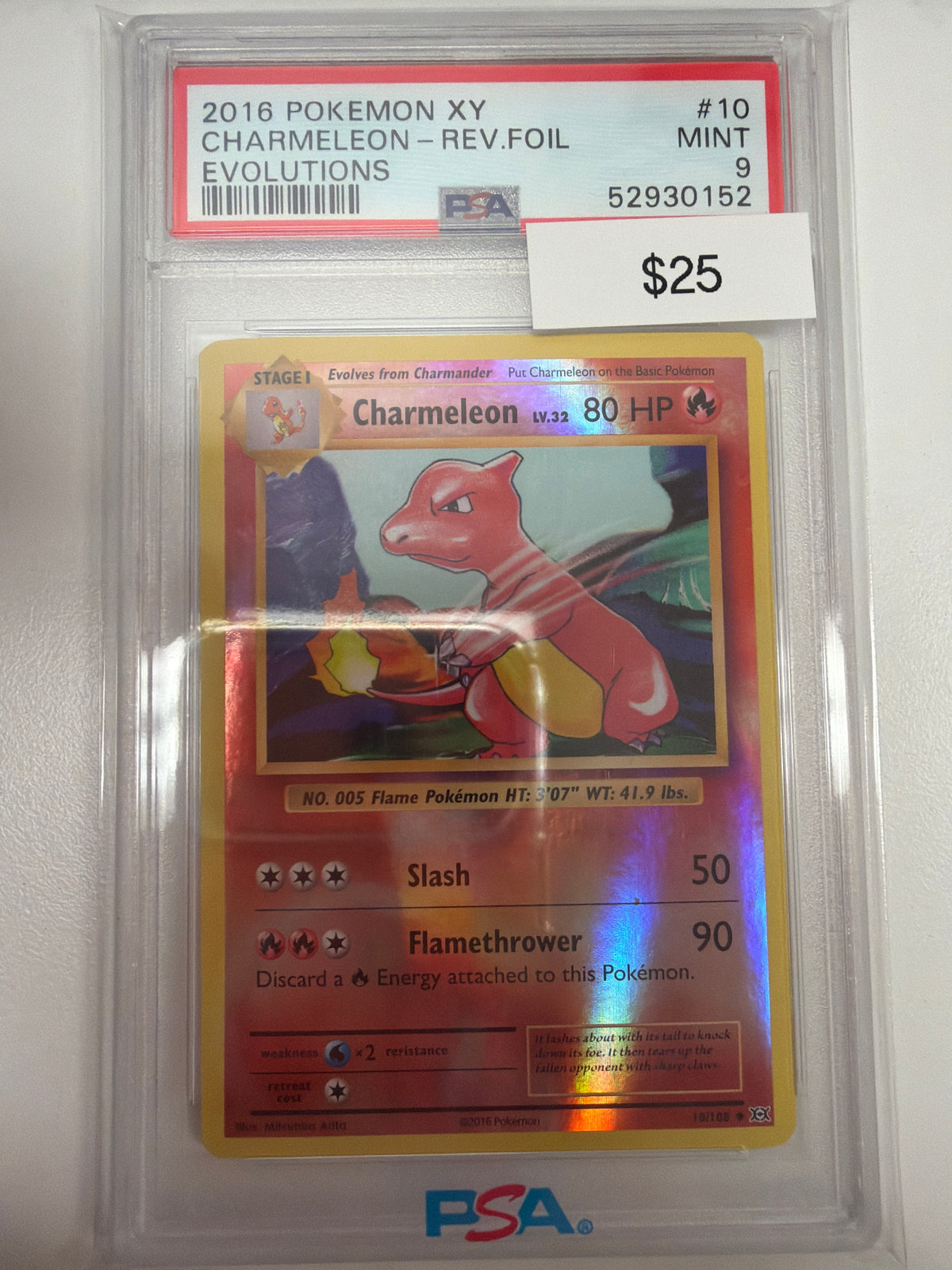 Pokemon Charmeleon 10/108 PSA 9
