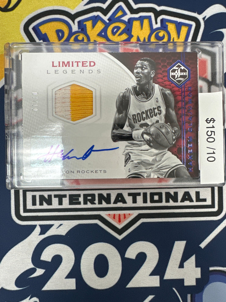 2016-17 Limited Patch Auto Hakeem Olajuwon /10 Llj-HW