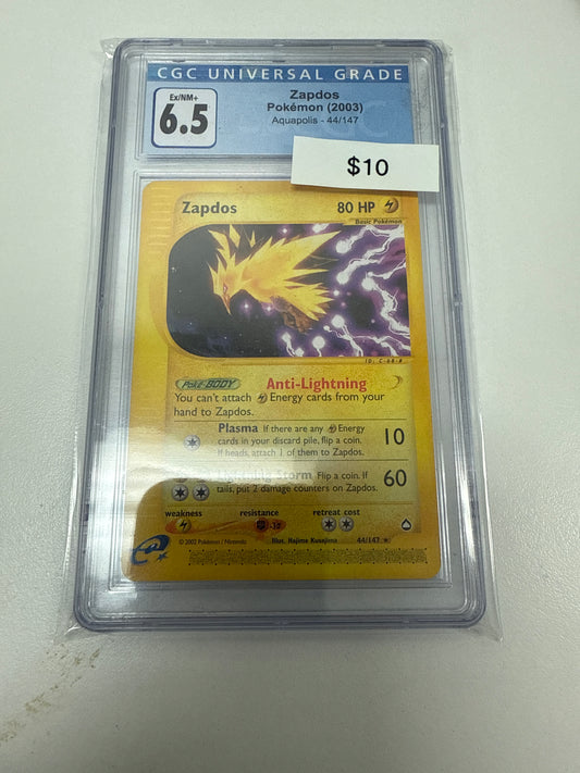 Aquapolis Zapdos #44/147 CGC 6.5