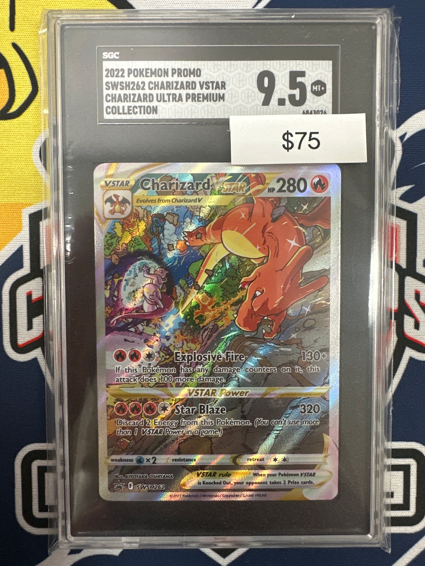 Pokemon Charizard Vstar SWSH262 SGC 9.5