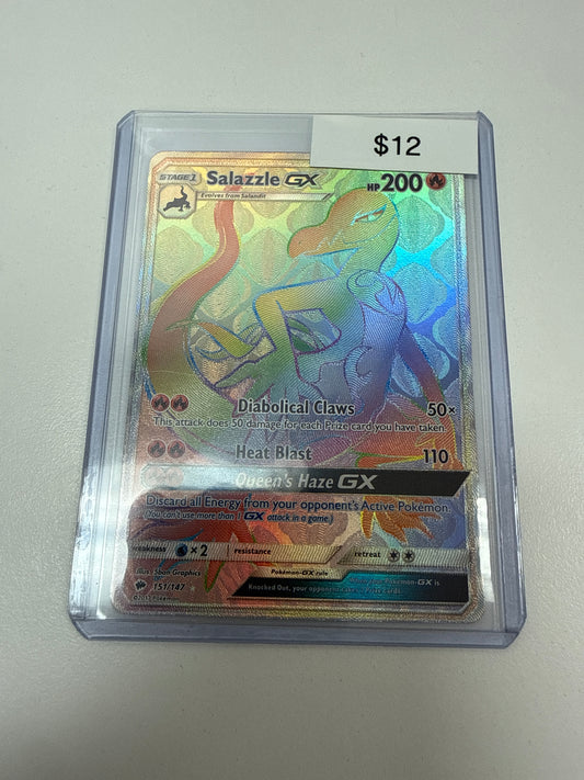 Pokemon Salazzle Gx Secret #151/147