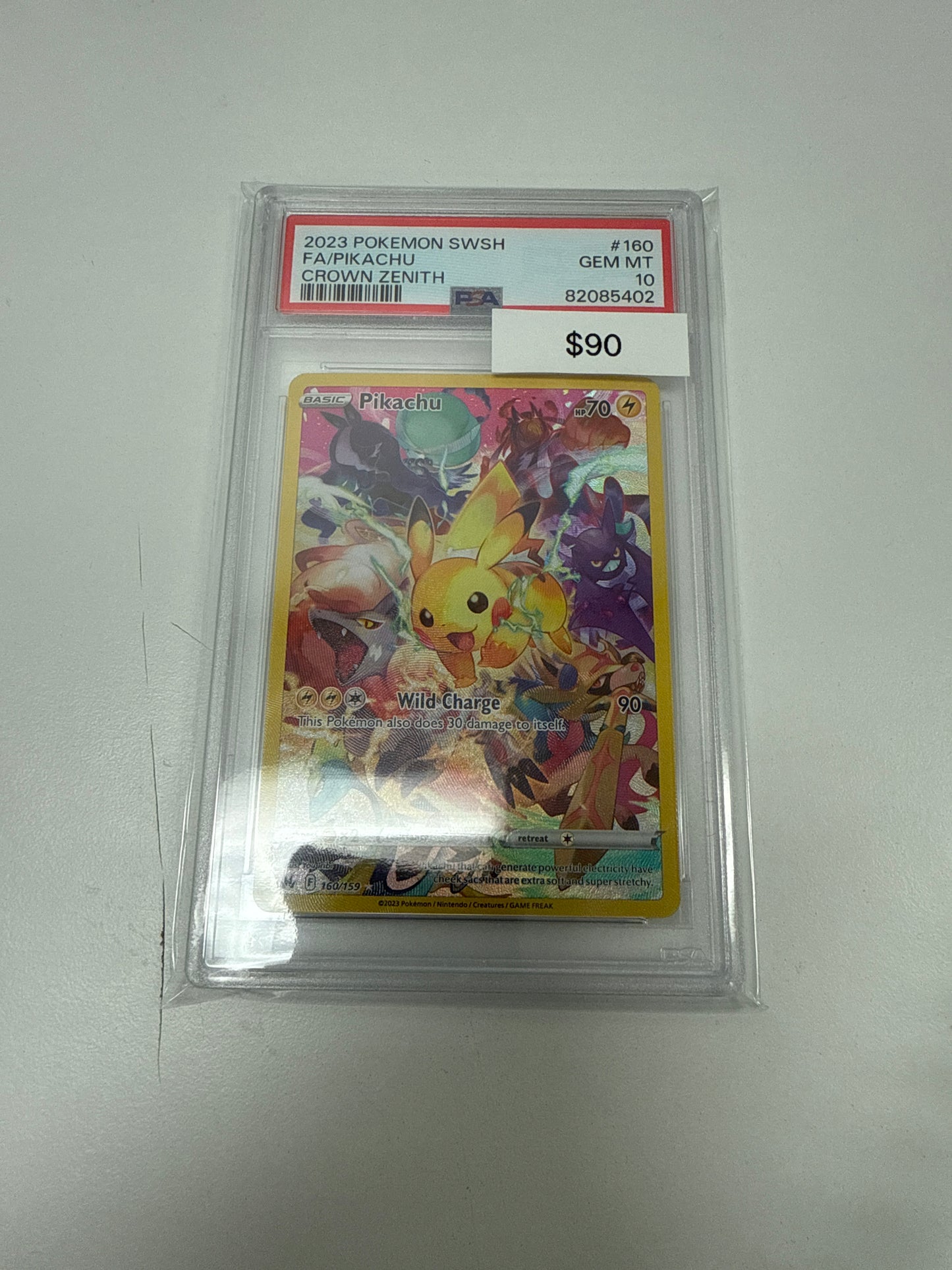 Pokemon Crown Zenith Pikachu #160/159 PSA 10