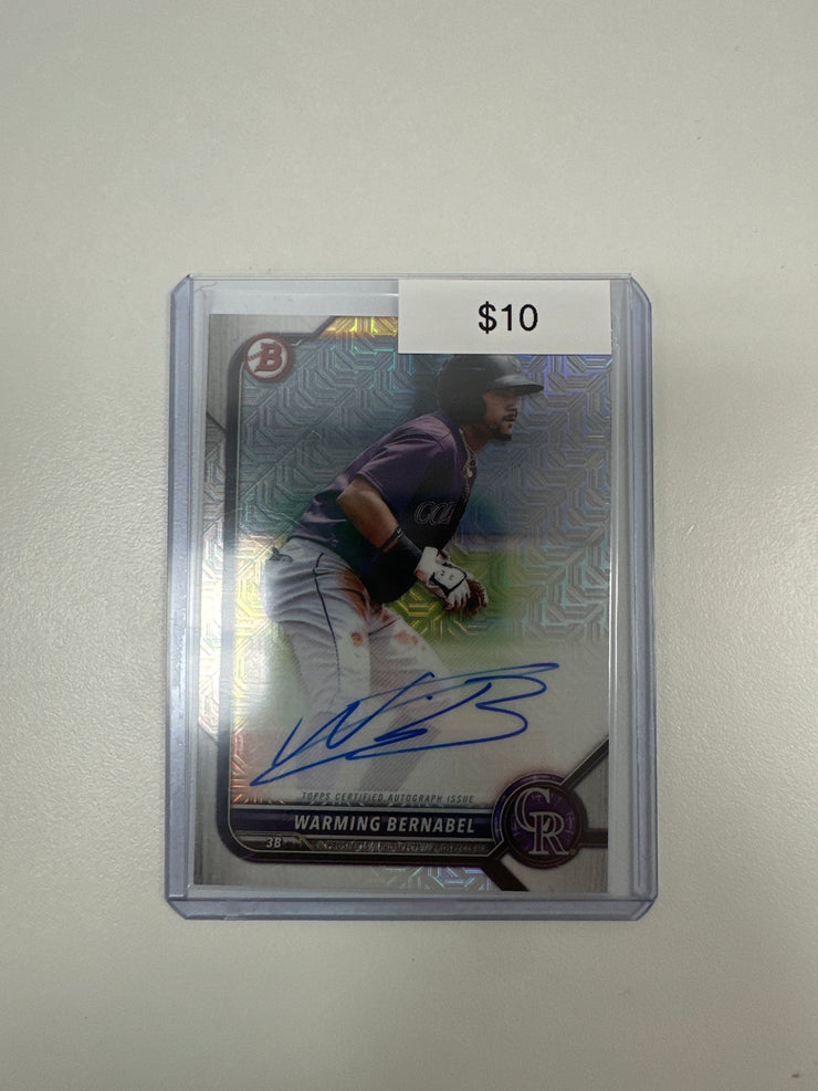 Bowman Chrome Mojo Auto Warming Bernabel BCMA-WB