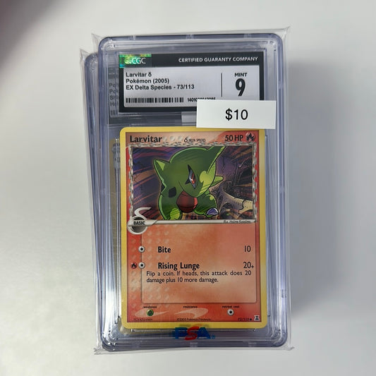 Pokémon 2005 Larvitar 73/113 CGC 9