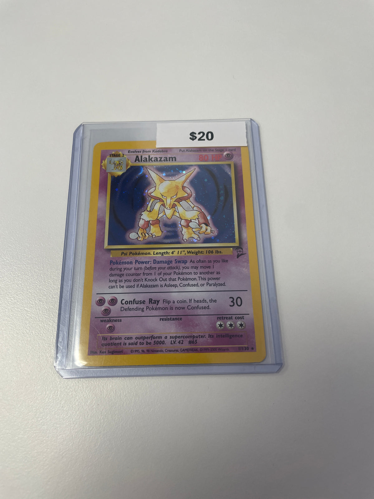 Pokemon Base Set 2 Alakazam Holo #1/130