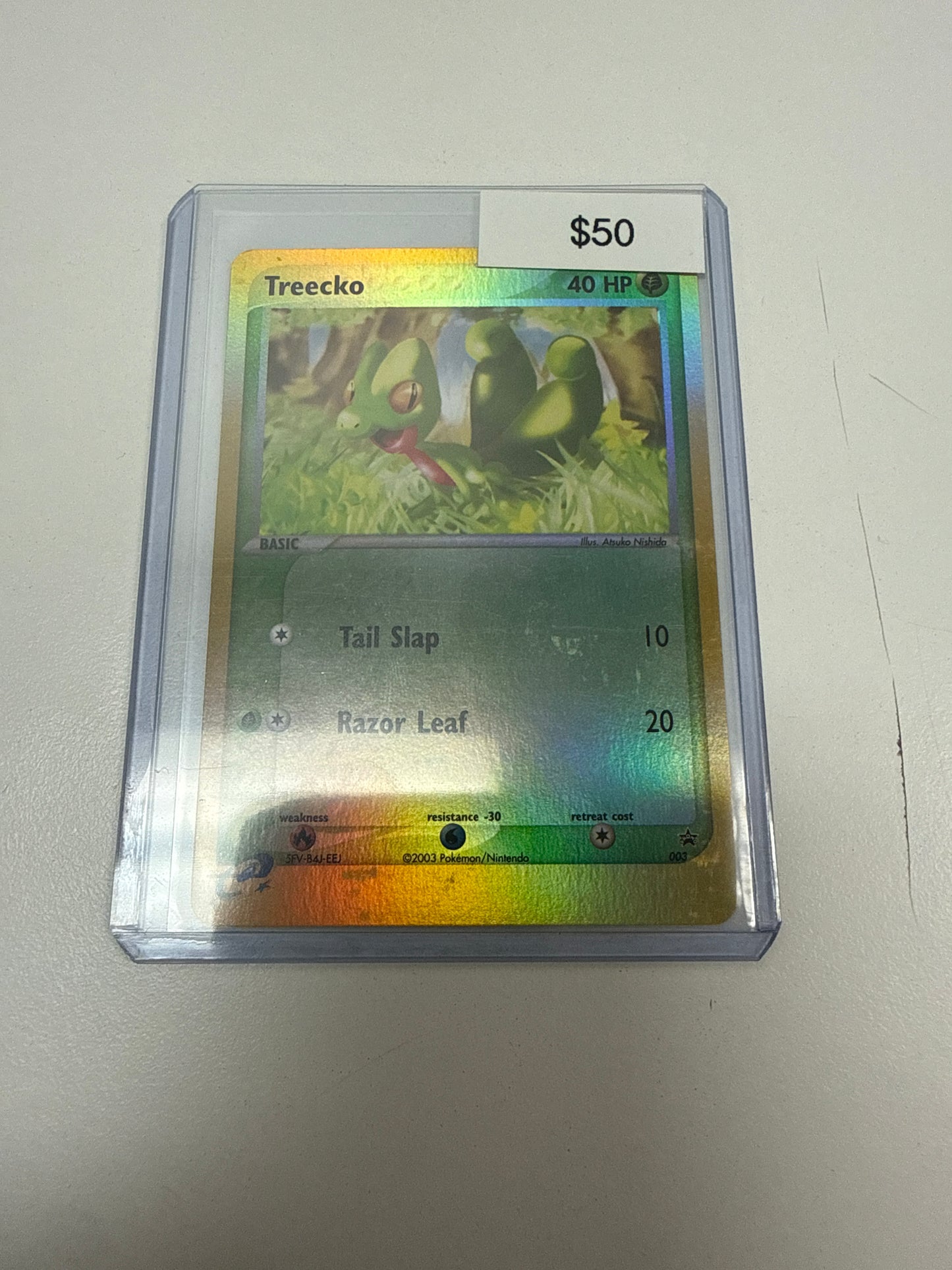 Pokemon Treecko Rev Holo #003