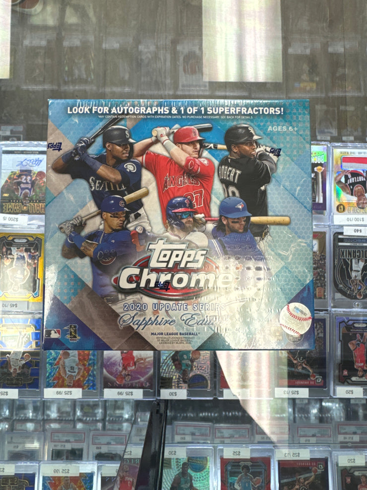 2020 Topps Chrome Update Sapphire Edition Box