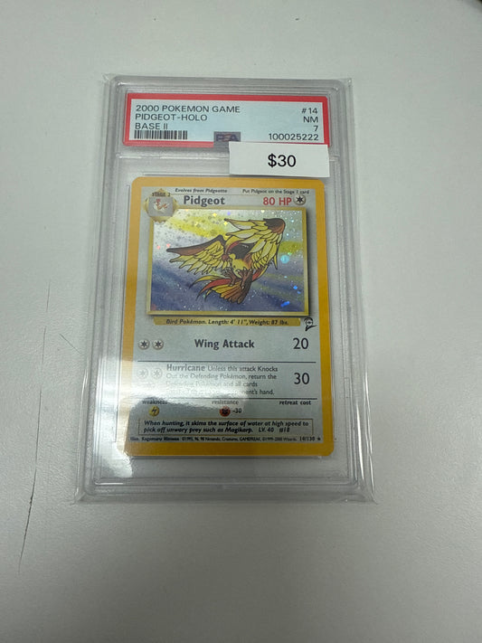 Base Set 2 Pidgeot Holo #14/130 PSA 7