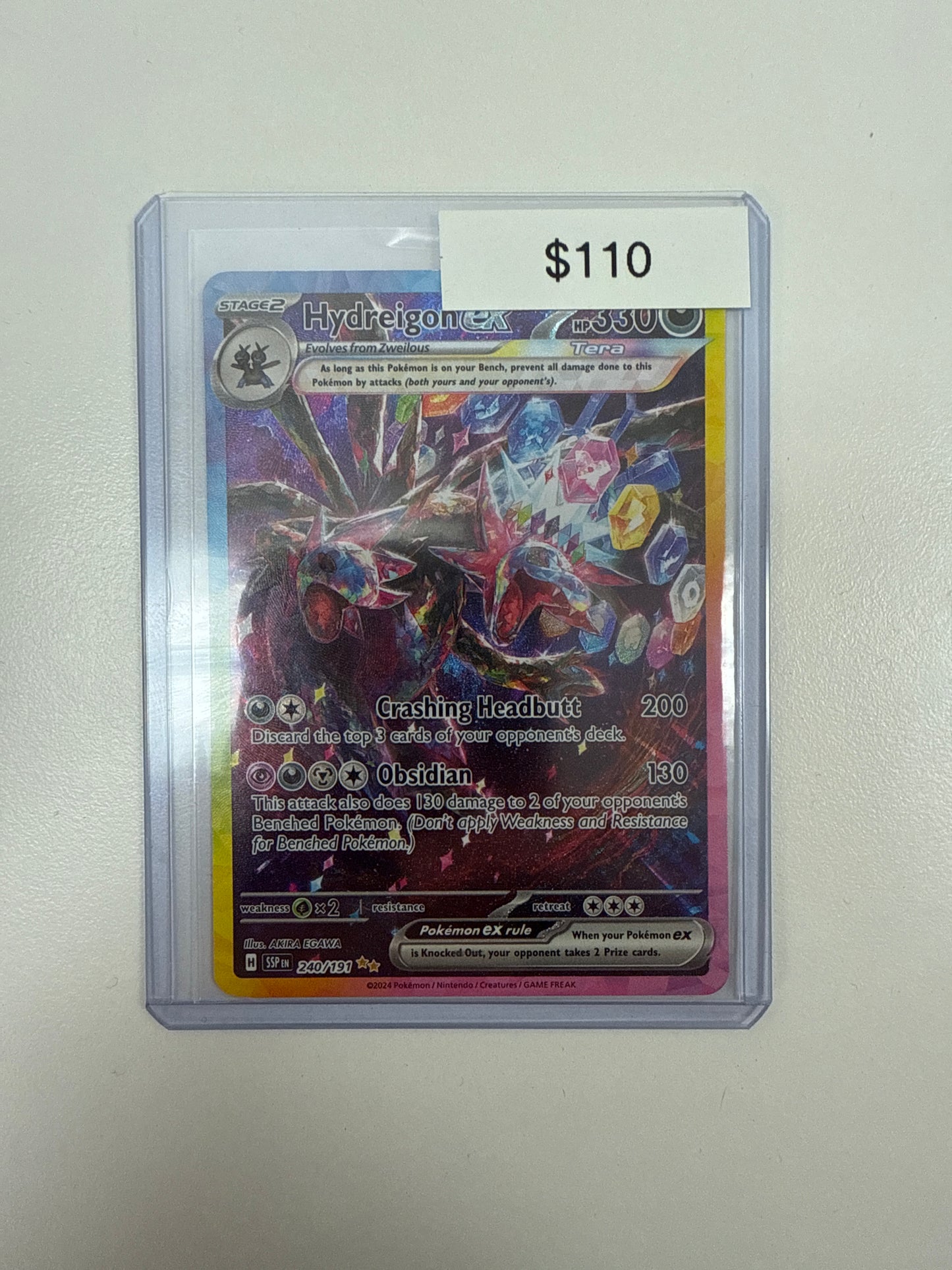 Pokemon Hydreigon Ex SIR #240/191