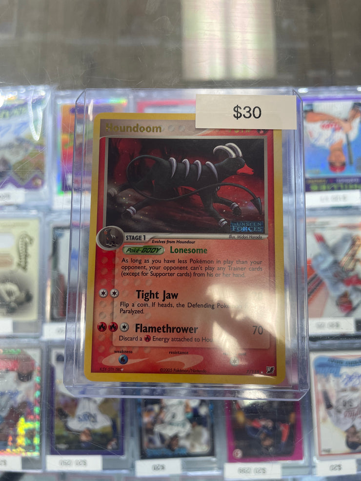 Pokémon Houndoom Unseen Forced Holo 7/115