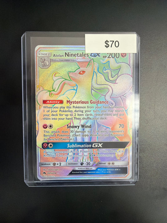 Pokemon Alolan Ninetales GX Secret 225/214
