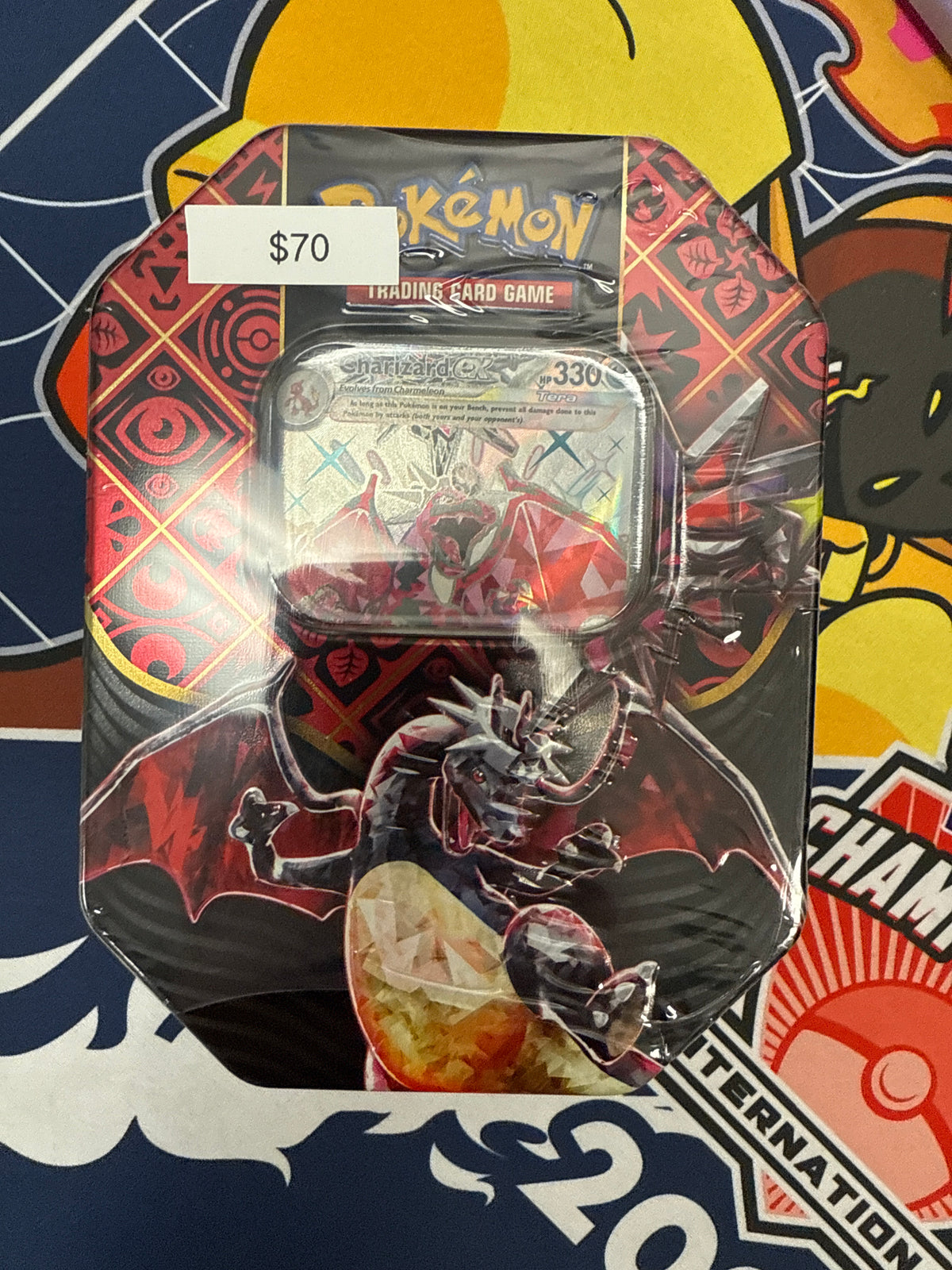 Pokémon Paldean Fates Charizard EX Tin