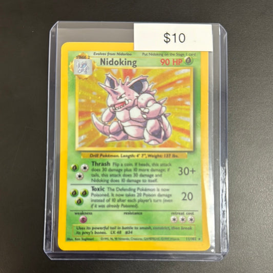 Pokémon Base Set Nidoking Holo 11/102
