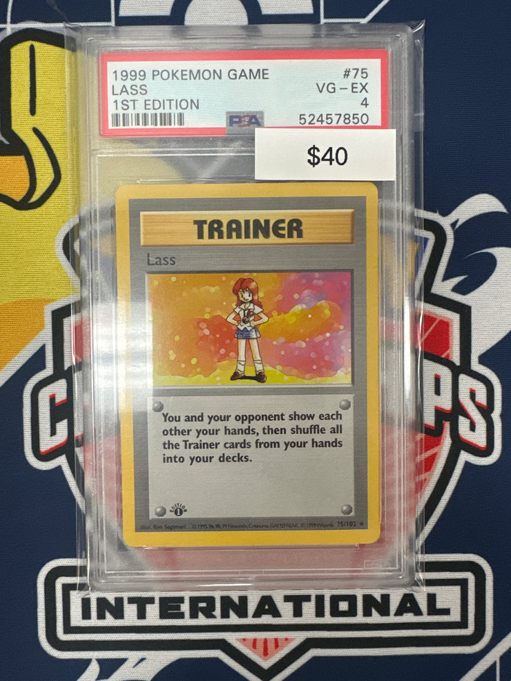 Pokemon Lass 1st Edition PSA 4