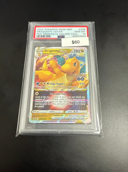 Pokemon Go Dragonite Vstar BSP # swsh236 PSA 10