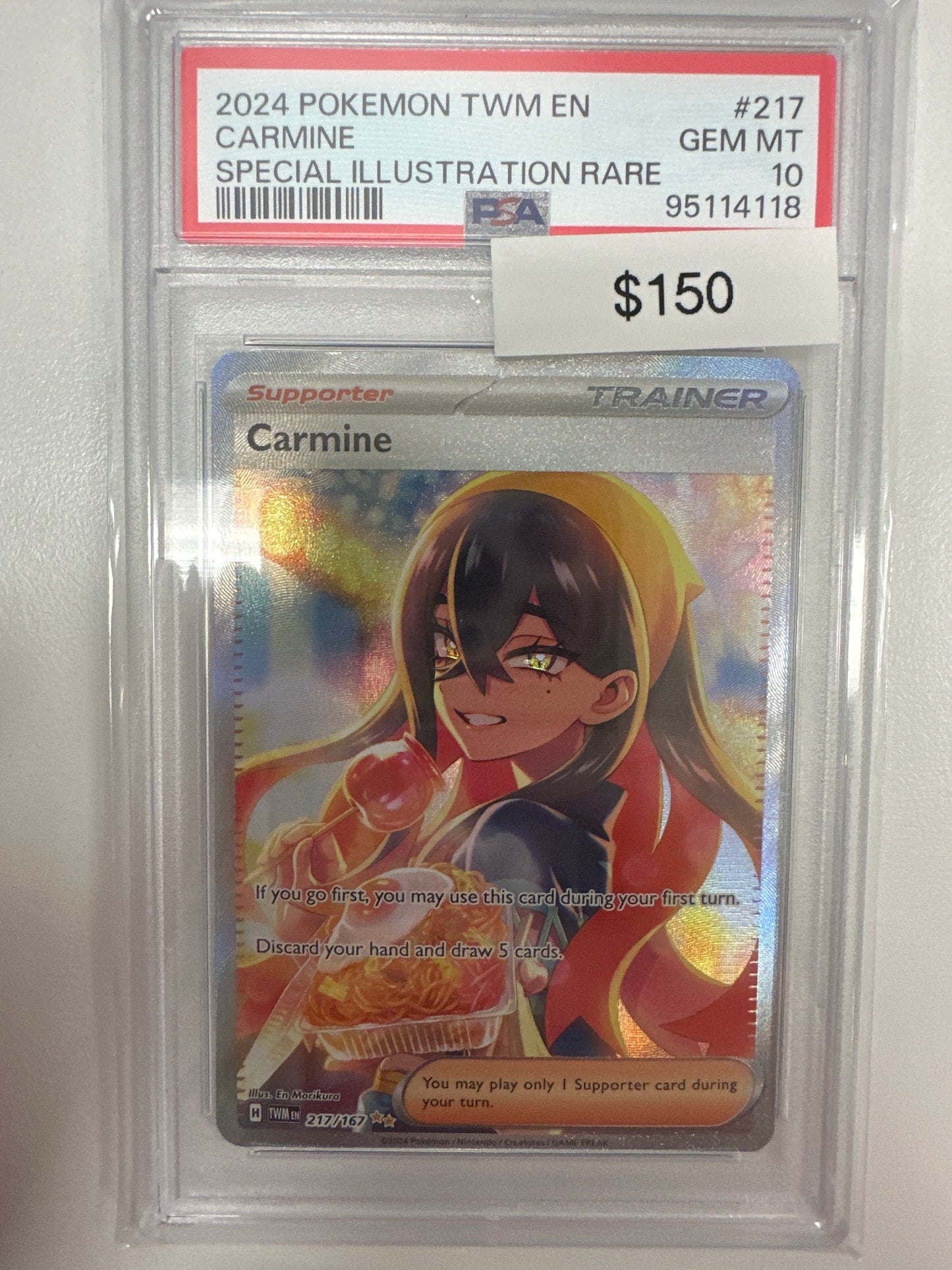 Pokemon Carmine Special Illustration Rare PSA 10