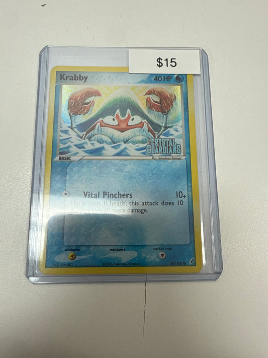 Pokemon Krabby Crystal Guardians Stamp #54/100