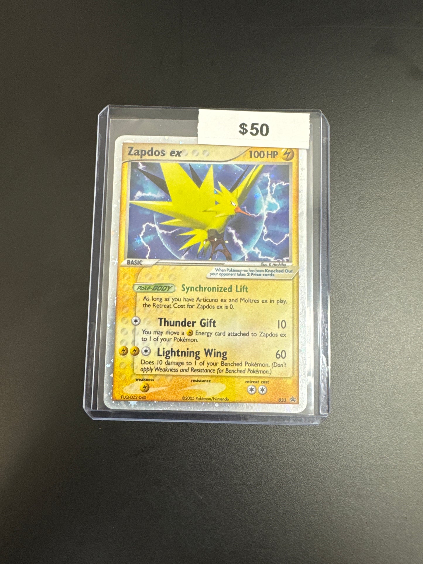Pokmon Zapdos Ex Holo 033 Promo  Grail Collectibles AZ