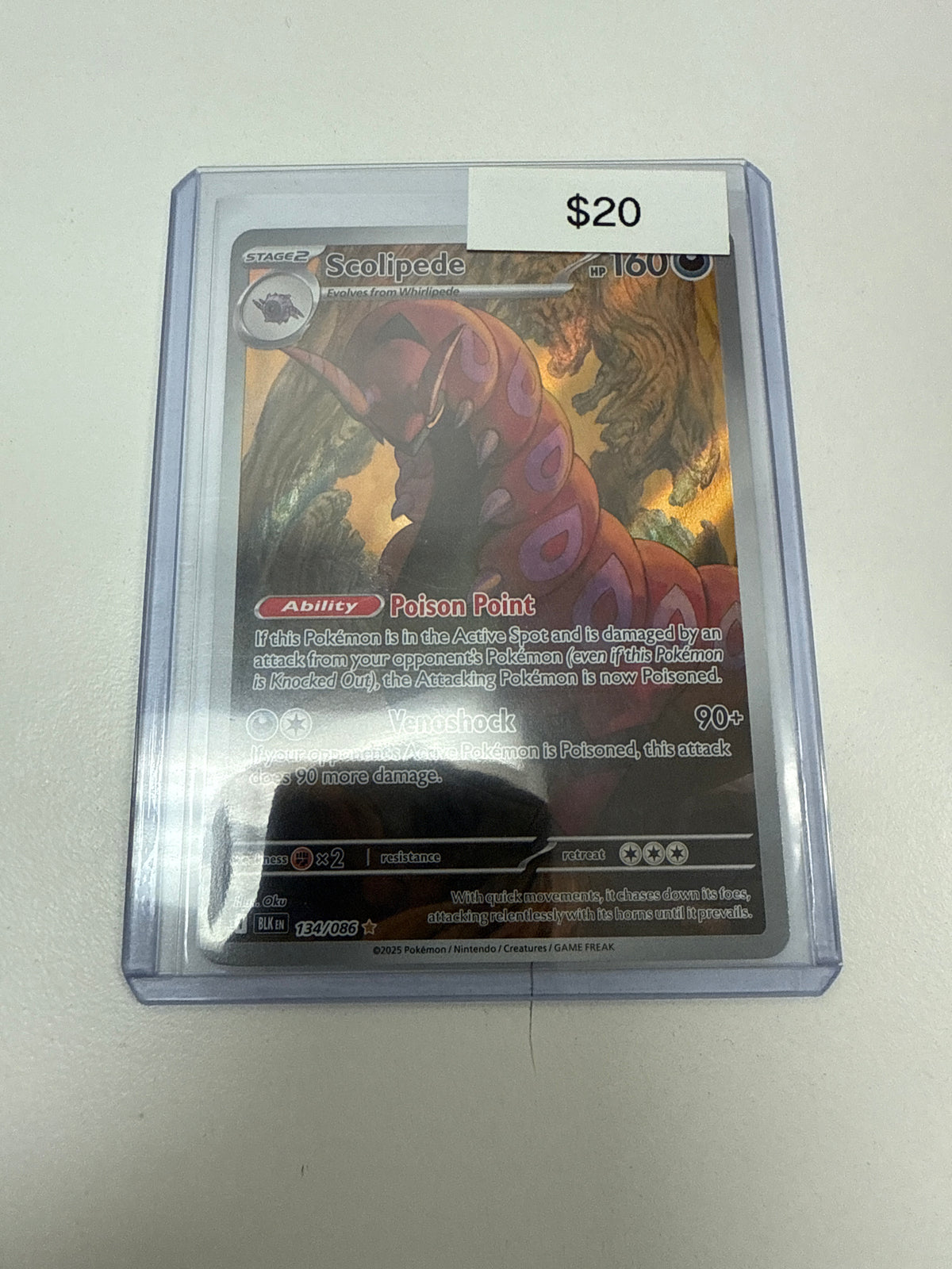 Pokemon Black Flare Scolipede #134/086