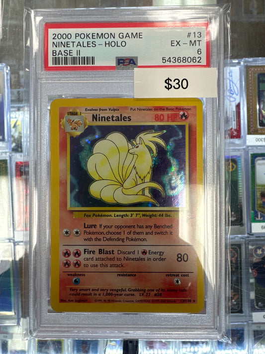 Pokemon Ninetales 13/130 Holo PSA 6