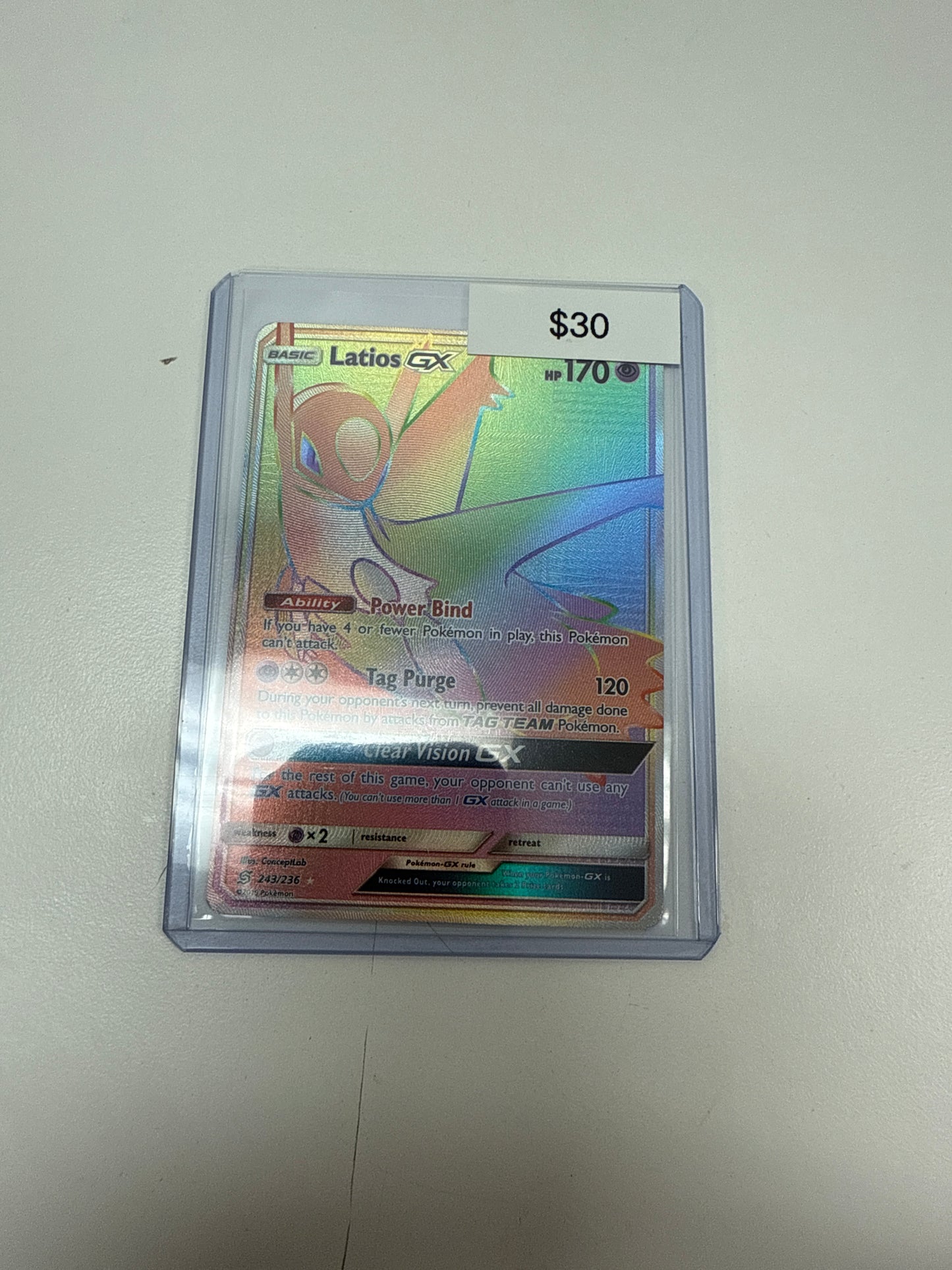 Pokemon Latios Gx Secret #243/236