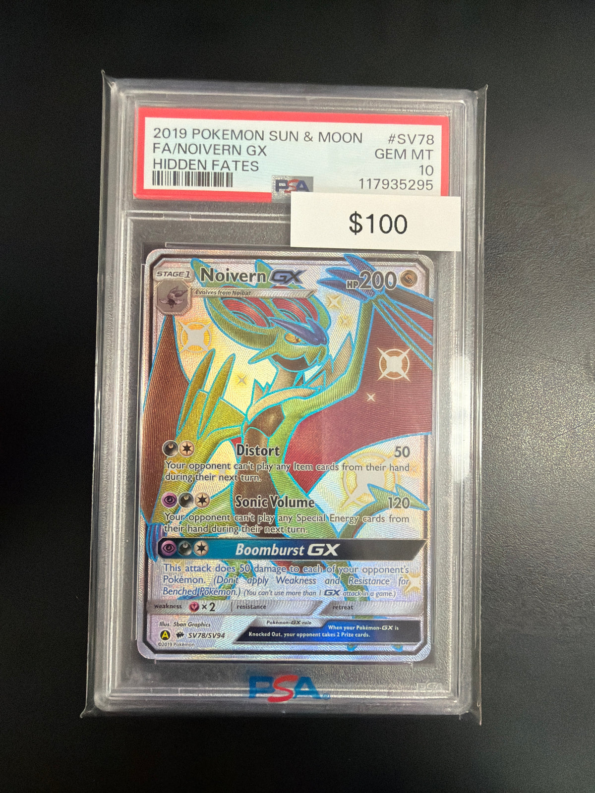 Pokemon Noivern GX #SV78 PSA 10
