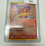 Pokemon Magmar Ex Team Returns Stamped #44/109