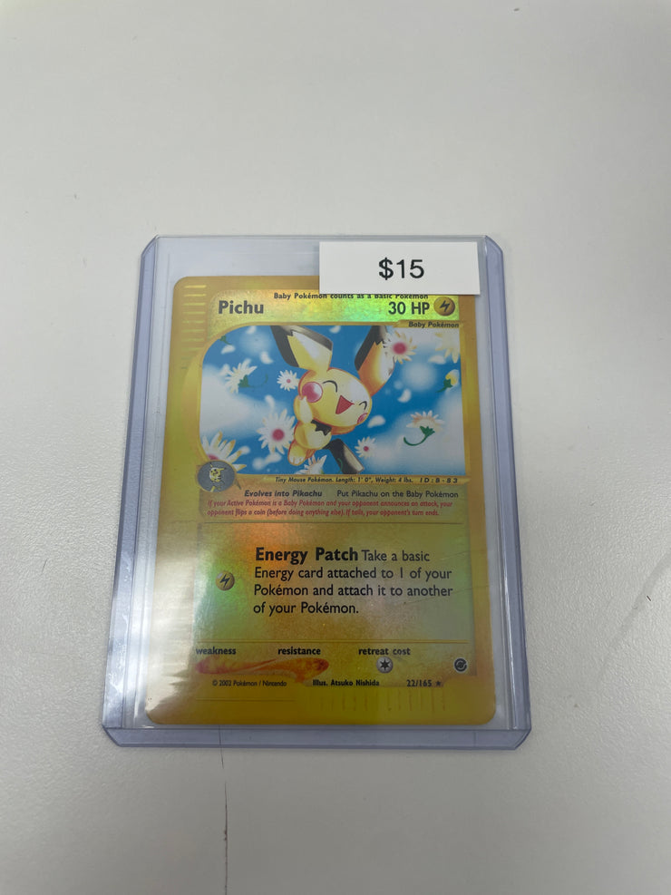 Pokemon Pichu Reverse Holo 22/165