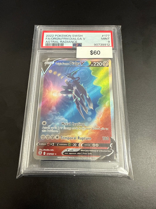 Astral Radiance Origin Forme Dialga V #177/189 PSA 9