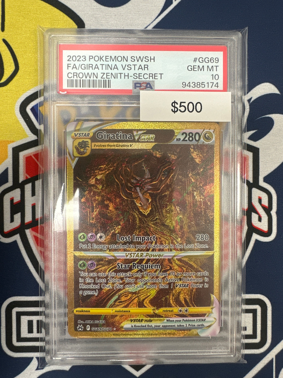 Pokemon Crown Zenith Giratina Vstar  GG69/GG70 PSA 10