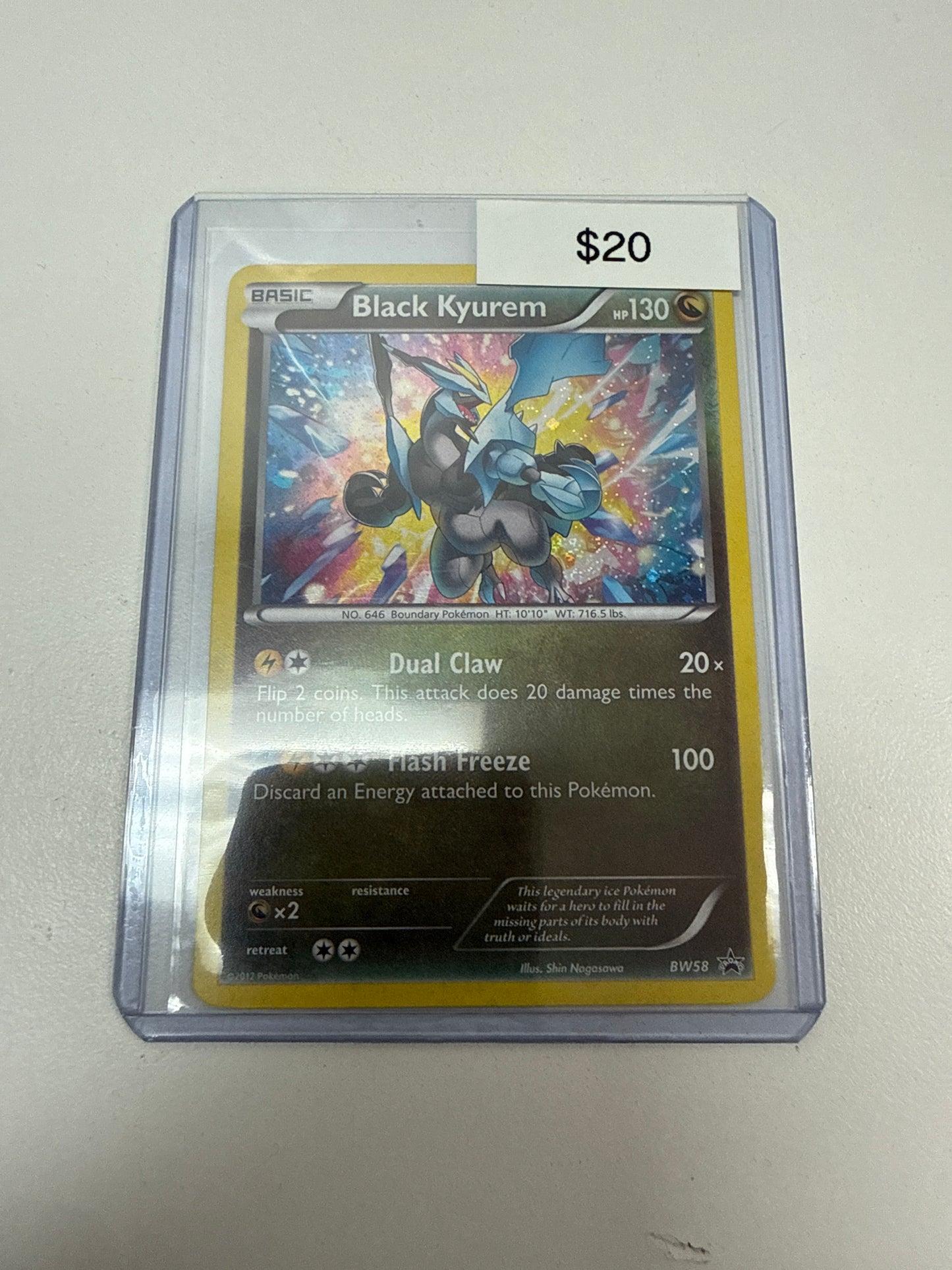 Pokemon Black Kyruem Holo #bw58