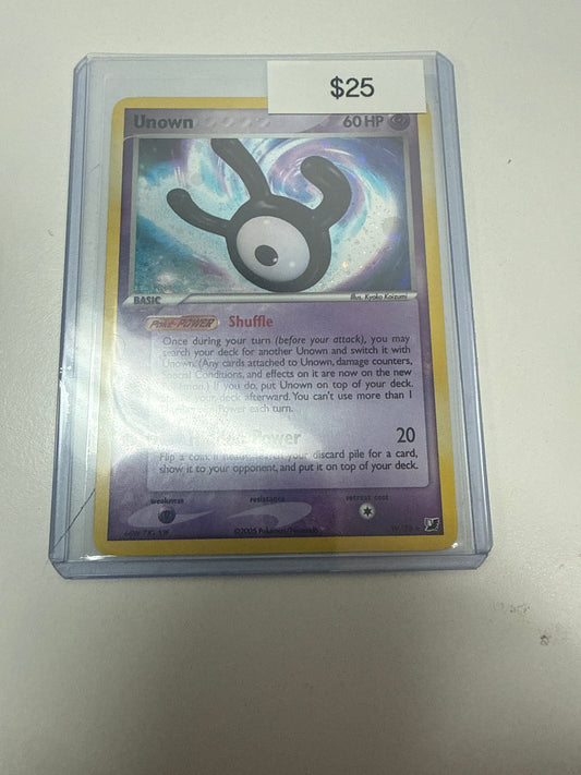 Pokemon Unown Holo #W/28