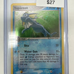 Pokemon Vaporeon Holo Foil 6/17 Pop Series 3