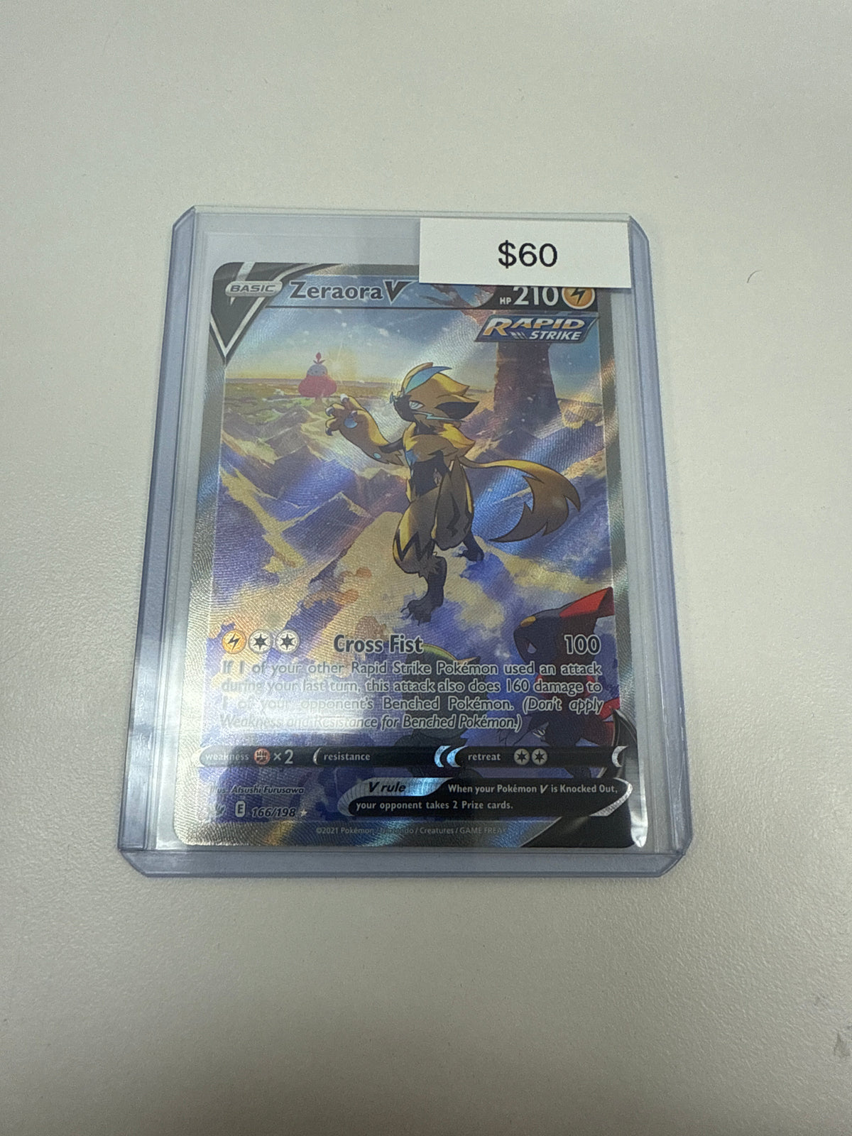 Pokémon Zeraora V Chilling Reign Alt Art 166/198